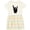 Natural with Stripes, variant on Inktastic Rocker Horns Girls Toddler Dress