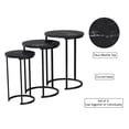 thumbnail image 3 of Lavish Home Set of 3 Nesting Tables - Round Side Tables for Living Room, 3 of 8