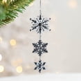 thumbnail image 3 of vnanda Party Supplies Christmas Snowflake Ornament with Lanyard Creative Shape Transparent Shatterproof Acrylic Pendant Hanging Decor, 3 of 8