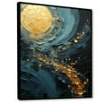 thumbnail image 2 of Designart "Spiraling In Golden Twilight" Abstract Spirals Floater Framed Canvas Prints, 2 of 5