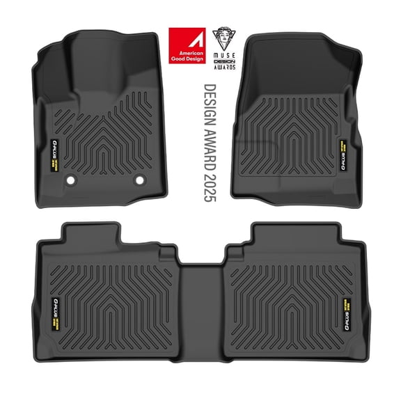 Floor Mats Fit for GMC Terrain/Terrain Denali 2012-2017 Floor Liners TPE Custom Fit All Weather Protection Car Mats Accessories 1st & 2nd Row Black 3PCS