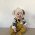 thumbnail image 1 of Cute Cartoon Bear Ear Baby Hat Winter Soft Warm Hairy Furry Boy Girl Hats Beanie Solid Color Infant Toddler Cap Bonnet Kids Caps3 He Qiyong unisex, 1 of 1