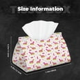 thumbnail image 6 of Lsque Dachshund Dog Puppy Printed Long Tissue Box Cover Holder, Facial Paper Organizer Dispenser,Triangle with Bottom Belt, PVC Leather Decorative Organizer, 6 of 9