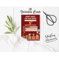 thumbnail image 3 of Darling Souvenir Red Birthday Invitation Card 28 Pcs Fill or Write In Blank Invites Printable Party Supplies 5 x 7 Inches, 3 of 5