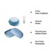 thumbnail image 3 of Xhw Pcs Case, Plastic Soap Box Plastic Soap Dish With Lid Container Soap Cup Portable Soap Holder Leak Proof (blue), 3 of 5
