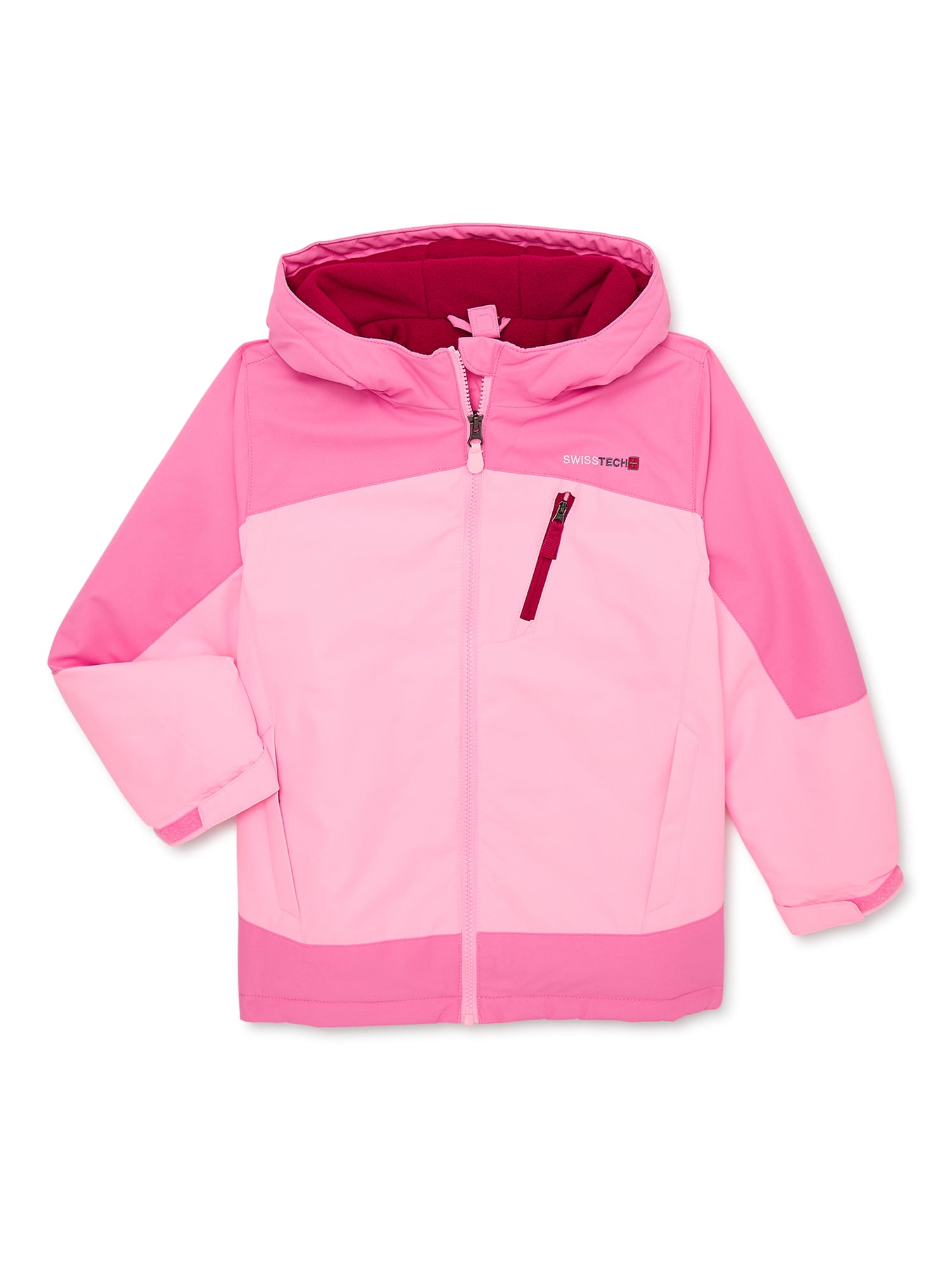 Buy Swiss Tech Girls 3-in-1 Systems Winter Jacket with Hood, Sizes 4-18 ...