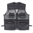 thumbnail image 2 of Chaleco De Pesca De Secado Rápido, Chaleco Ligero De Malla Transpirable Con Múltiples Bolsillos Para Exteriores Con Diseño Ergonómico 3D, Para Fotografía, Viajes, Senderismo, 2 of 7