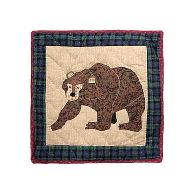 Patch Magic TPCABN-BR Cabine&44; Ours&44; Jeter l'Oreiller 16 x 16 Po.