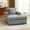Gray, variant on Accent Chair with Storage Ottoman Bench and Cup Holders, Sofa Chair with USB/C-Type Ports, Dark Gray