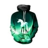 Men 3D Unicorn print Full Sleeved Warm hoodie