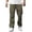Green, variant on hoksml Men's Casual Cargo Pants with Drawstring Waist Loose Fit Straight Leg Outdoor Work Pants Multiple Pockets Utility Trousers