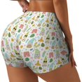 thumbnail image 2 of Naloa Summer Beach Gnomes Biker Shorts for Women Seamless Scrunch Short Women’s Yoga Shorts for Gym Running Sport Shorts - XX-Large, 2 of 9