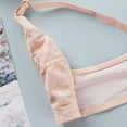 thumbnail image 6 of Gymayou Women Ultra Thin Sheer Lace Wireless Bra No Underwire Breathable Mesh Push Up Adjustable Straps Transparent Lingeries Beige 34, 6 of 7