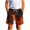 Orange, variant on Ovbmpzd High Waisted Shorts for Boys Summer Blue Beach Graphic Prints Drawstring Shorts Jeans for Kids 130
