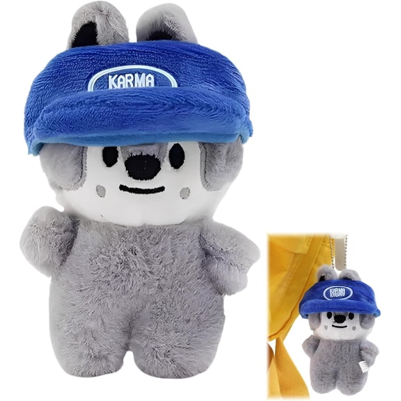 DJKDJL Skzoo Plush Stray Skz Kids Karma Keychain Magnetic Plush, Lightstick Stray Skzoo Kids Merch Gadget Cute Cartoon Anime Stuffed Animal Birthday Gifts