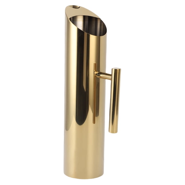 Contenedor De Bebidas De Jarra De Bebidas De Metal, Diseño A Prueba De Derrames Fácil De Limpiar Jarra De Agua De Acero Inoxidable Con Para El Café 2l
