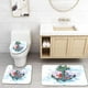 thumbnail image 1 of Juego de alfombras de baño ABPHQTO 3 piezas Ancla Vintage franela antideslizante, 1 of 2