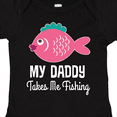 thumbnail image 4 of Inktastic My Daddy Takes Me Fishing Girls Girls Baby Bodysuit, 4 of 5