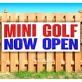 thumbnail image 1 of Mini Golf Now Open 13 oz Vinyl Banner With Metal Grommets, 1 of 4