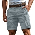 thumbnail image 2 of Cargo Shorts for Men Relaxed Fit Resistant Work Outdoor Hiking Shorts with Multi Pockets, L, 2 of 6