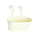 thumbnail image 2 of Maceta colgante de hierro con ganchos de metal desmontables para oficina, exterior, interior, cerca, dormitorio Blanco, 2 of 9