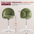 thumbnail image 2 of Silla de oficina GTPLAYER Velvet Tall con ruedas y almohada lumbar, 2 of 9