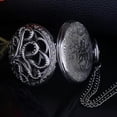 thumbnail image 4 of Hollow Quartz Pocket Watch Punk Pocket Watch With Necklace, 4 of 5