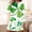 Green, variant on Sakmal Moo Moos for Women Nightgowns Long Sleeve St Patrick's Day Sleepwear Short Shamrock Print Ladies Nightgown L