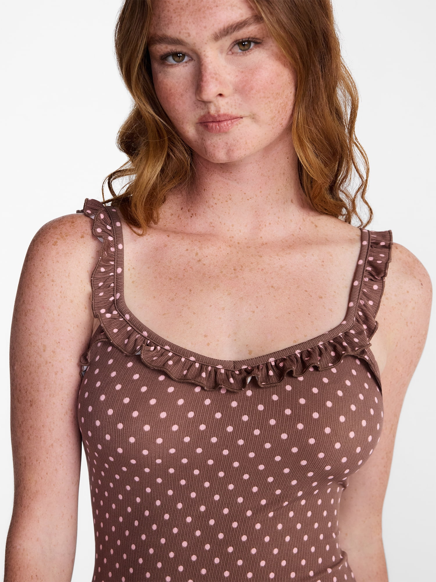 No Boundaries Ruffle Slip Dress, Women's XS-XXL