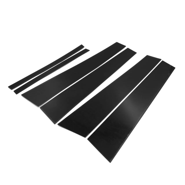 6Pcs Postes De Pilar Negro Unique Bargains Cubierta De Guarnición De Ventana De Puerta Para Coche 9 2014-2018