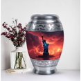 thumbnail image 5 of Statue Of Liberty Red Sky Ashes Urn for Human, Cremation Urns For Adult Ashes Women, Funeral Urns For Adult Ashes Women, Urns For Human Ashes Large Adult, Ash Urns For Humans, Urns 10 Inch, 5 of 5