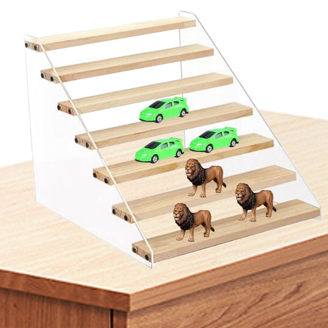 ziyahi Stepped Acrylic Stands, Display Stand, for Doll Model Car Action Figure Seven-tiers