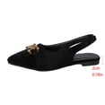 thumbnail image 6 of Black Womens Slip On Flats Pointed Toe Lightweight Build And Durable Outsole For Daily Use, 6 of 9
