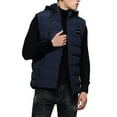 thumbnail image 2 of Men's Winter Warm Down Coats Vest Fashion Outdoor Hooded Zipper Coats Vest, 2 of 4