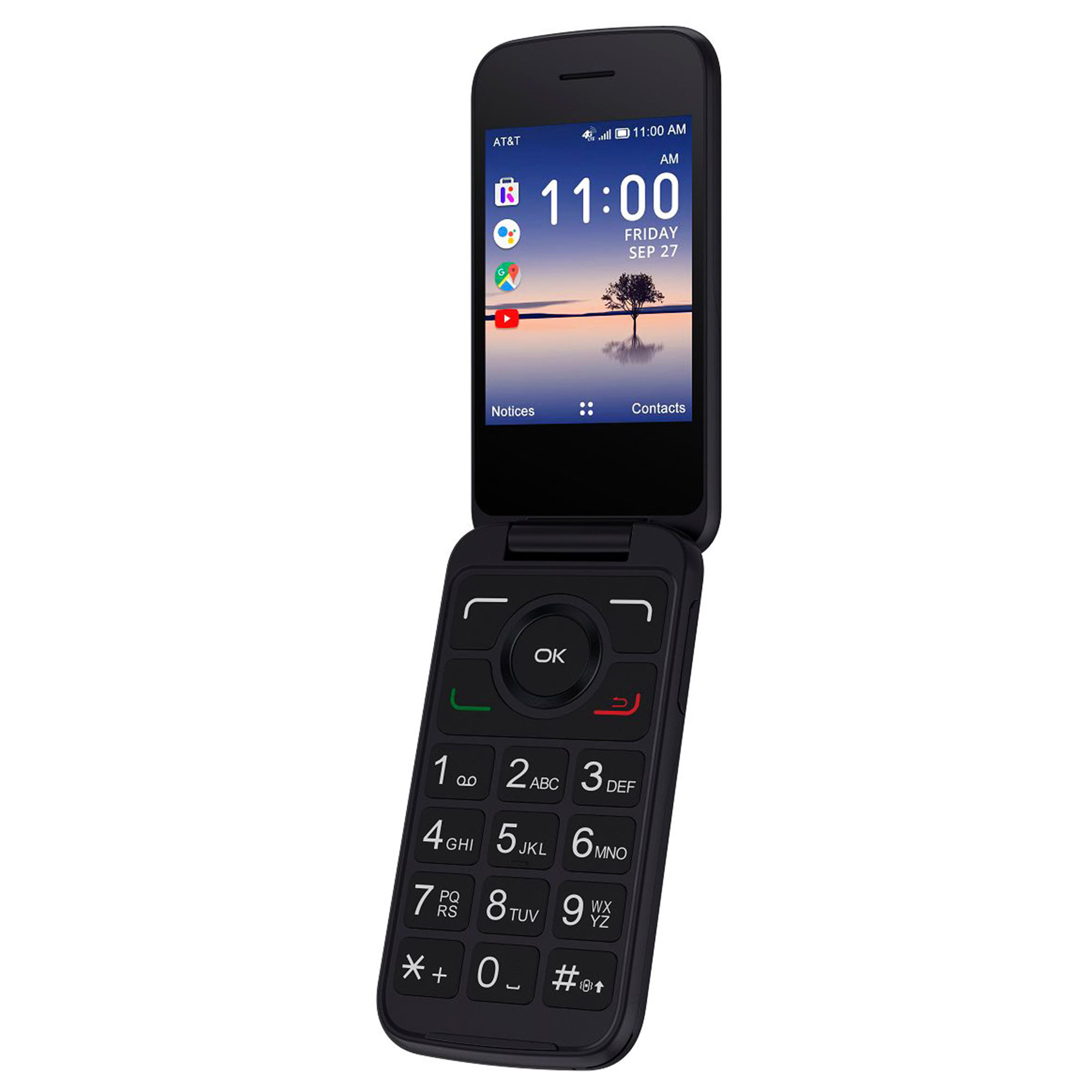 Pre-Owned Alcatel SMARTFLIP, 4052R, Flip Phone