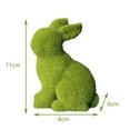 thumbnail image 5 of Kokovifyves Clearance Sales！Flocked Rabbit Easter Decor Resin Garden Bunny Statue Easter Garden Ornament, 5 of 5