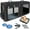 PVC Black, variant on 2-in-1 Cat Travel Carrier with Litter Box, (17.7" x2) x16.5"x13" Large Cat Carrier with Zipper Locks for Moving Across The Country (No Hammock) - Grey