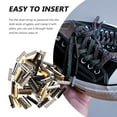 thumbnail image 3 of SHISUYAN 80pcs DIY Shoelaces Repair Shoe Tips Replacement End， Shaped Metal Tips For Sneaker Hoodies Beach Pants， Assorted Colors, 3 of 6