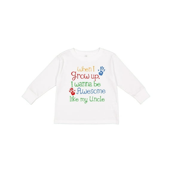 Inktastic Awesome Like My Uncle Boys or Girls Long Sleeve Toddler T-Shirt