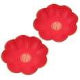 thumbnail image 4 of Raindrops  2 Pcs Red Candy Holder Chinese Wedding Tray Small Fruit Bowl, 4 of 8