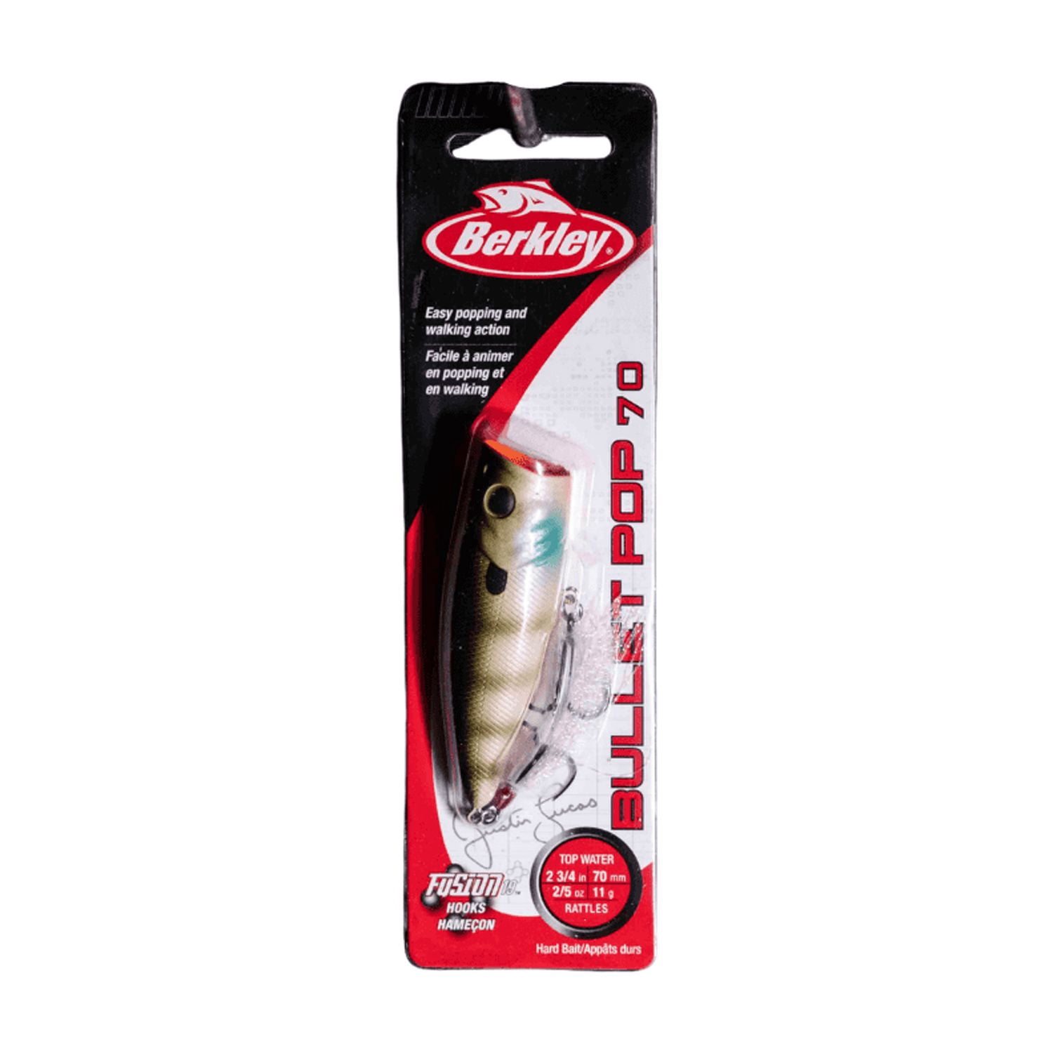 Berkley Bullet Pop Topwater Fishing Lure, MF Bluegill, 2/5 oz