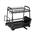 thumbnail image 2 of veasfak 2 Tiers Fork Holder Multifunctional Dish Drying Rack for Hotel Countertop RV, 2 of 9