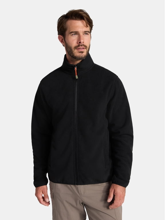 Men's and Big Men's Fleece Zip-Front Jacket, Sizes S-3XL