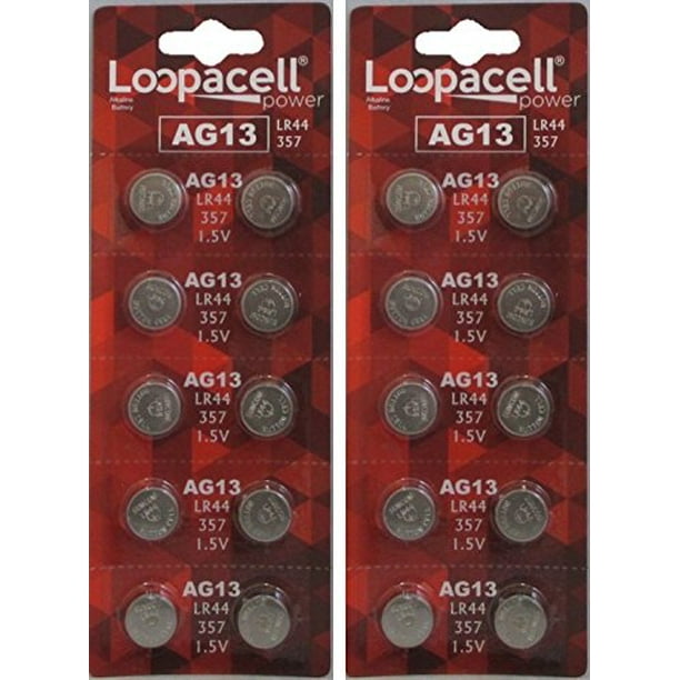 Loopacell Ag13 Lr44 L1154 357 6 Batteries Pack Walmart Com Walmart Com