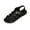 Black, variant on SEAOPEN Women's Ballet Flats Black PU Leather Dress Shoes Comfortable Casual Black Flats Round Toe Slip on Flats with Breathable Eyelets Summer Shoes Size 7 Black