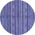 thumbnail image 1 of Ahgly Company Machine Washable Indoor Round Oriental Blue Modern Area Rugs, 6' Round, 1 of 4