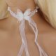 thumbnail image 2 of Ofertas Únicas 1 Pc Collar Choker Delicado Mariposa Perla Corbata Envuélvete Alrededor de la Muñeca Pulsera Blanca, 2 of 6