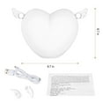 thumbnail image 4 of Chainplus LED Nursery Night Lights for Kids: USB Cute heart shape Silicone Baby Night Light with Touch Sensor - Portable and Rechargeable Infant Nightlight Lamp Baby Gift, 4 of 8