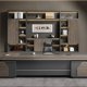 thumbnail image 3 of Executive Tables Office Desk Meeting Standing Work Conference Mainstays Wooden Office Desk Storage Meuble Bureau Accessories My Lux Decor Round, 3 of 14