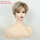 thumbnail image 4 of Peluca Corta Recta Rubia con Corte para Mujer, Sintética Natural para Uso Diario, Fibra de Alta Temperatura, 4 of 7